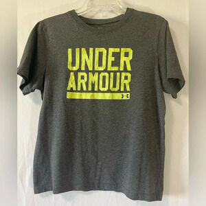 Under‎ Armour Loose Heat Gear Size YXL Gray T-Shirt